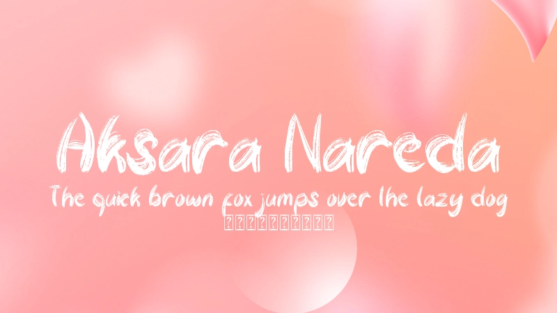 Aksara Nareda Font Preview Image