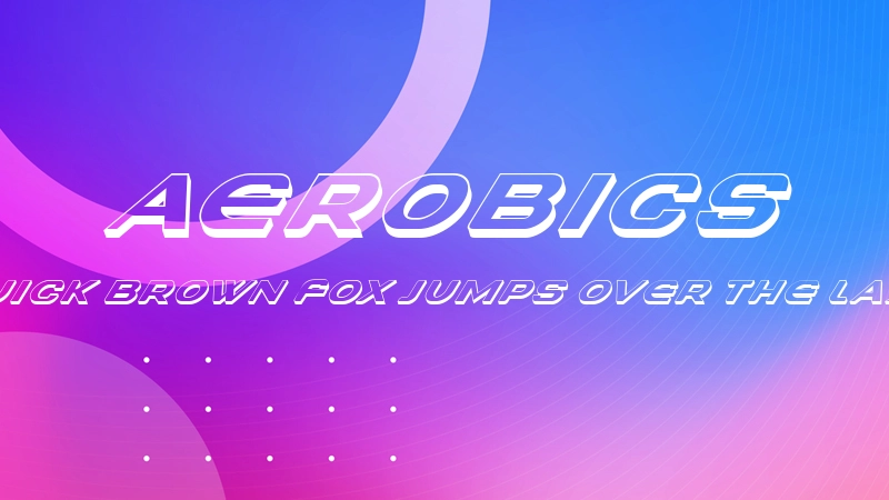 Aerobics Font Preview Image