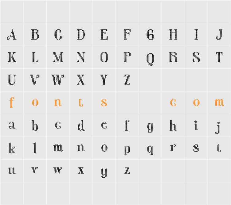 Adevas Disco Demo Character Map