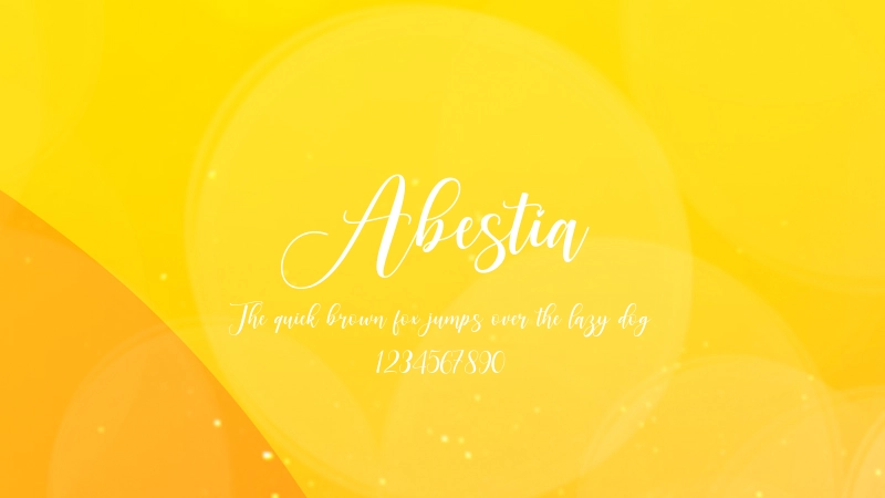 Abestia Font Preview Image