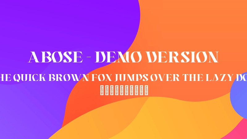 Abose – Demo Version