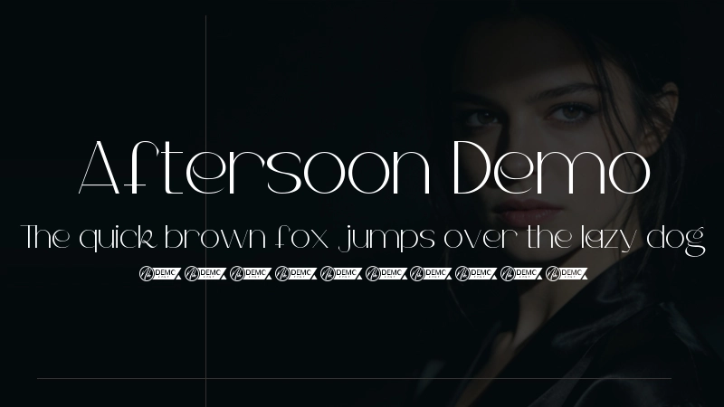 Aftersoon Demo Font Preview Image