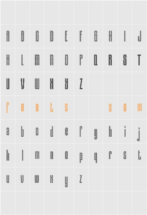 Albercio Disco Demo Character Map