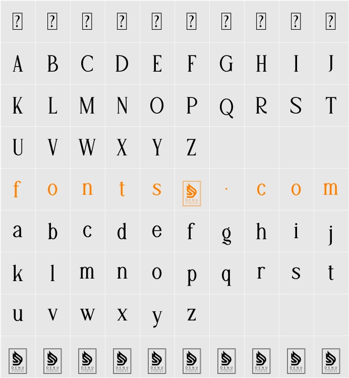 Adigul Character Map