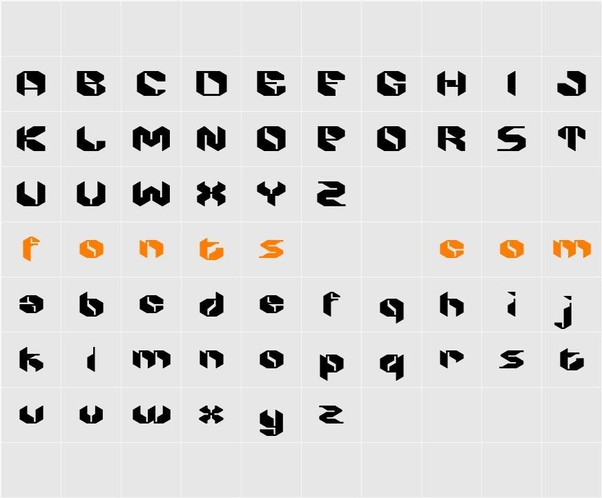 Alboth Character Map