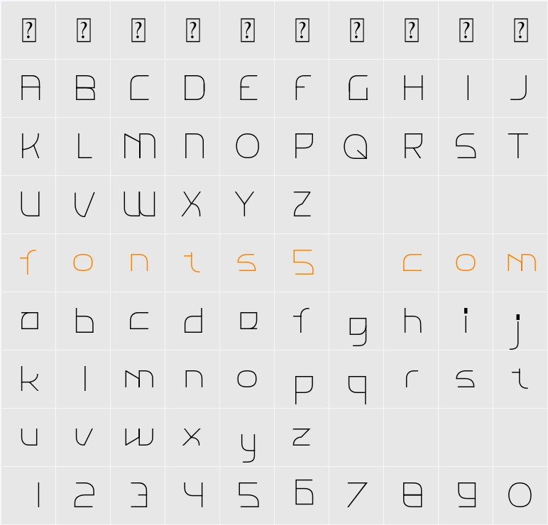 ahonde Character Map