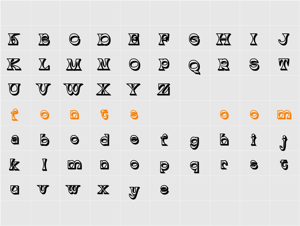 Abeleo 3D Demo ExtrudeRight Character Map