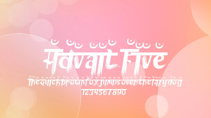 Advait Five Font Preview Image