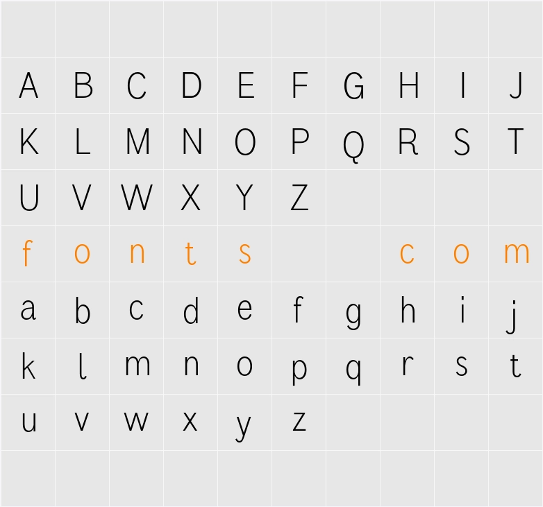 Achiello Demo Character Map