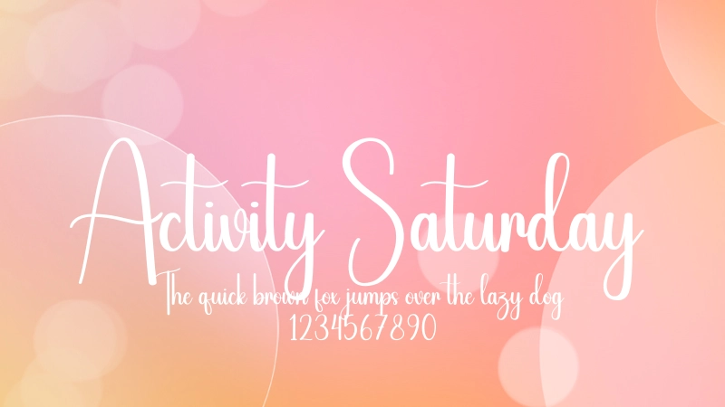 Activity Saturday
