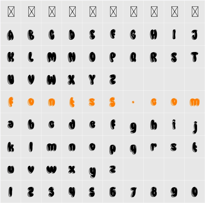 Airy Wonders Character Map