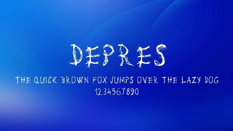 Depres Font Preview Image