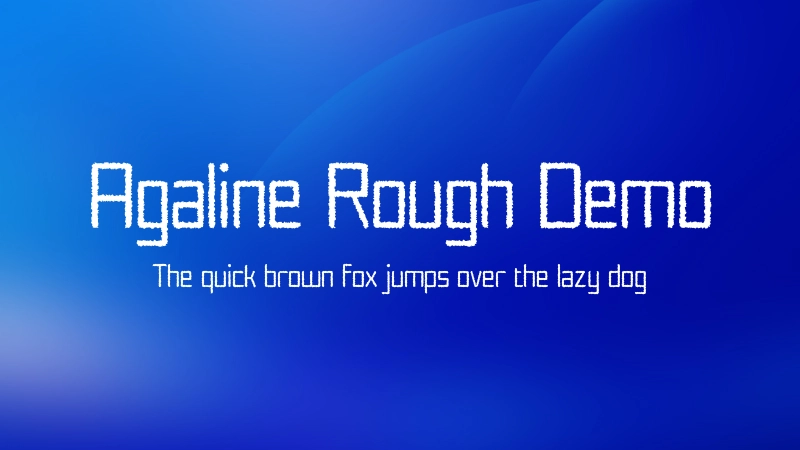 Agaline Rough Demo Font Preview Image