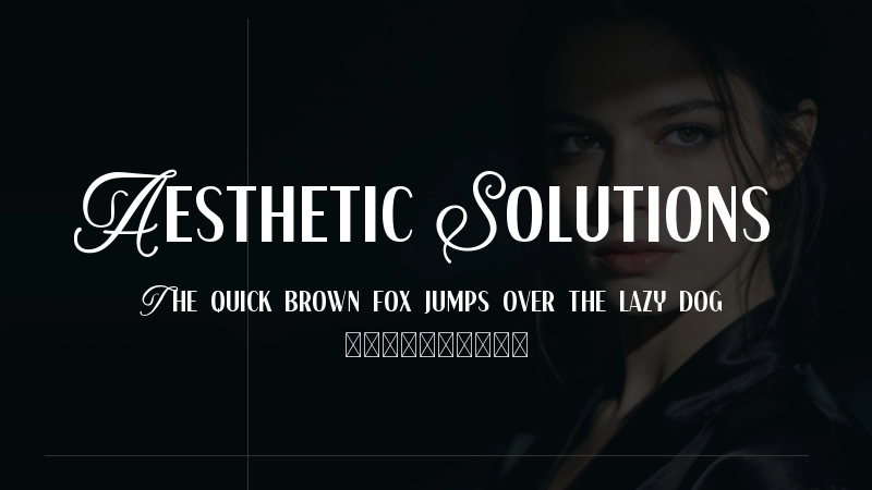 Aesthetic Solutions Font Preview Image