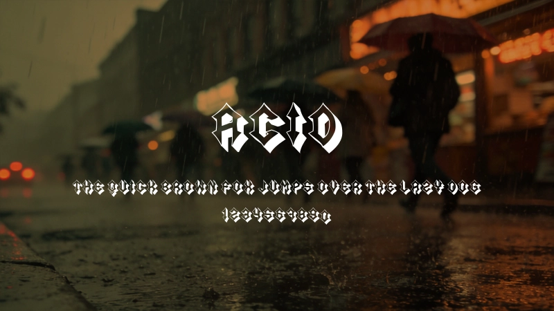 Acid Font Preview Image