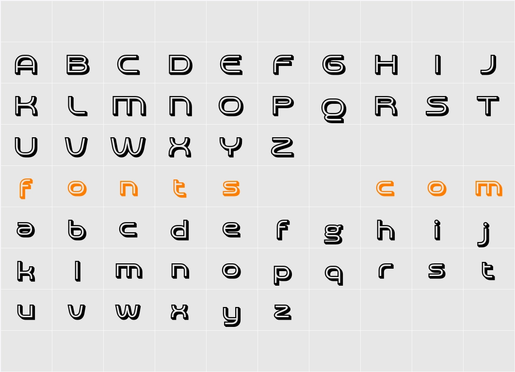 Akalime 3D Demo rudeRight Character Map