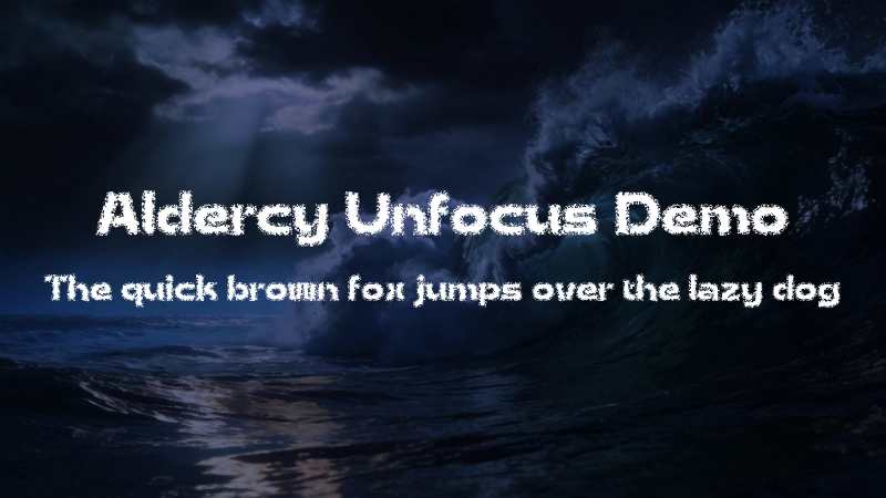 Aldercy Unfocus Demo