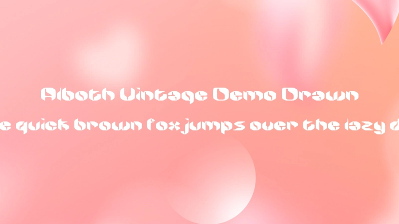 Alboth Vintage Demo Drawn Font Preview Image