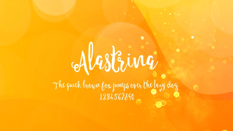 Alastrina Font Preview Image
