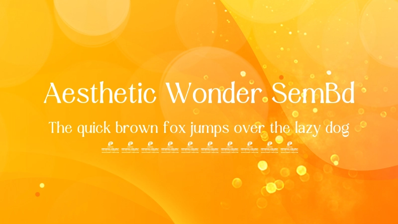 Aesthetic Wonder SemBd