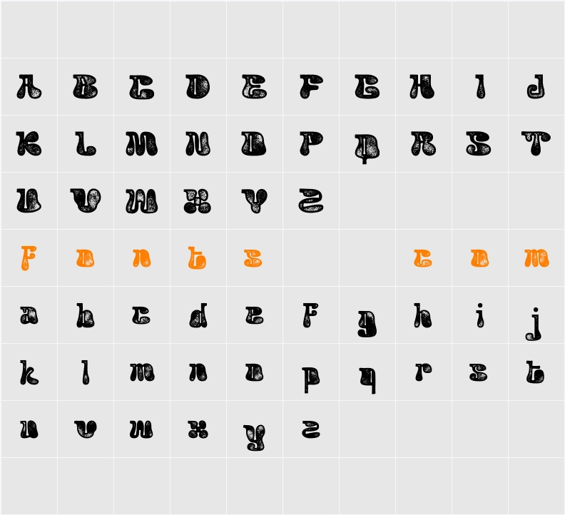 Acaphy Stamp Demo Character Map