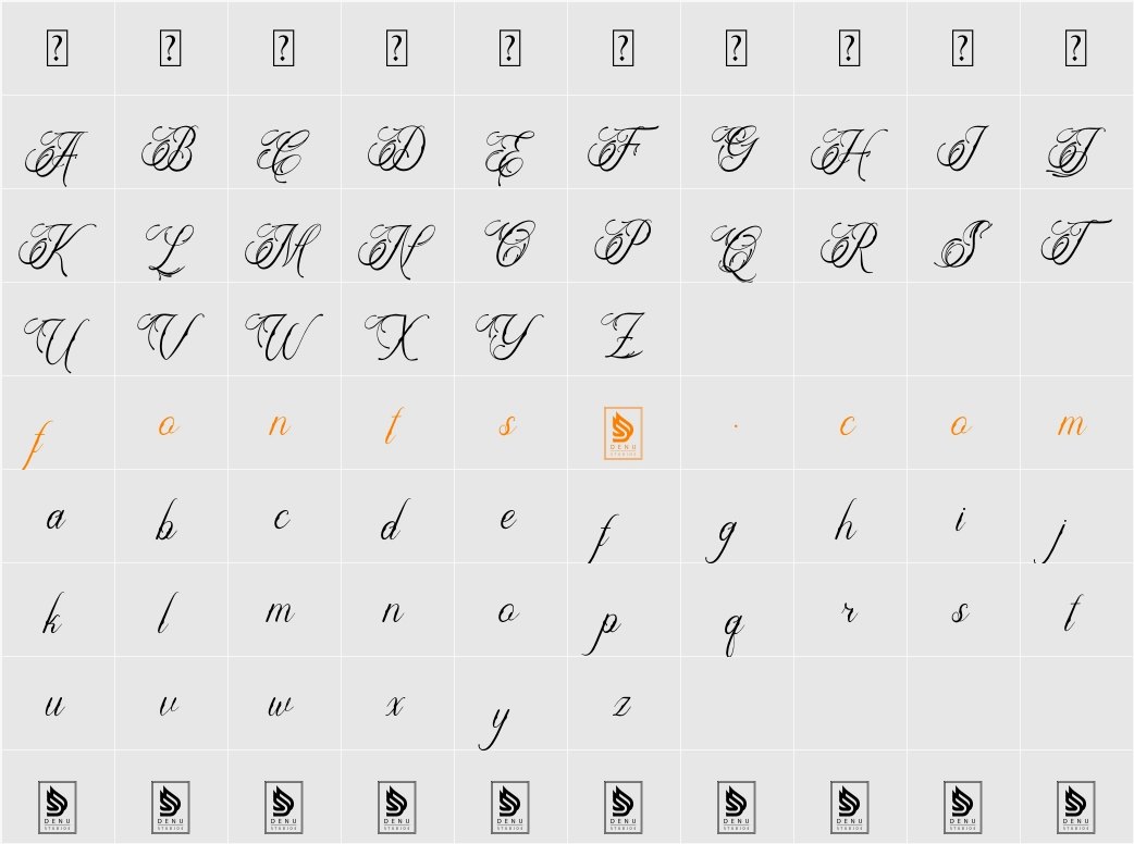 Alfiany Dek Character Map