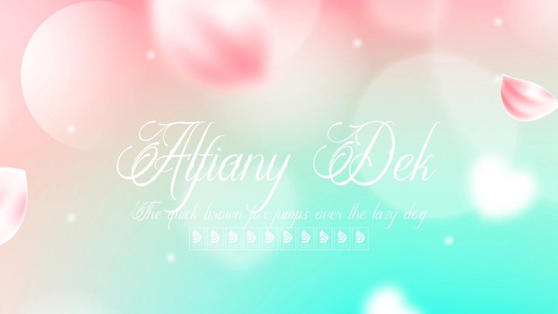 Alfiany Dek Font Preview Image